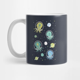 Squids in Space - Blue + Green Mug